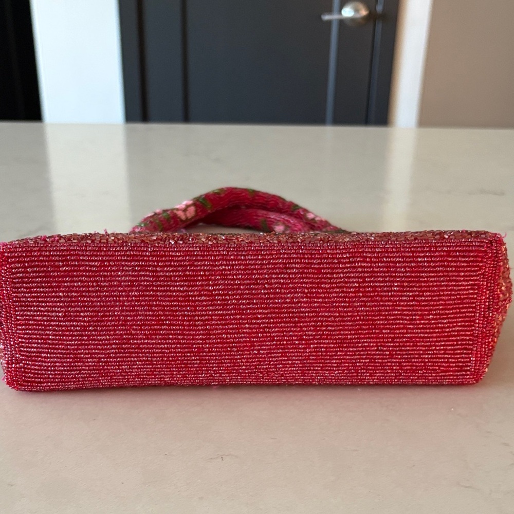 Vintage Floral Beaded Purse - Picture 4 of 6